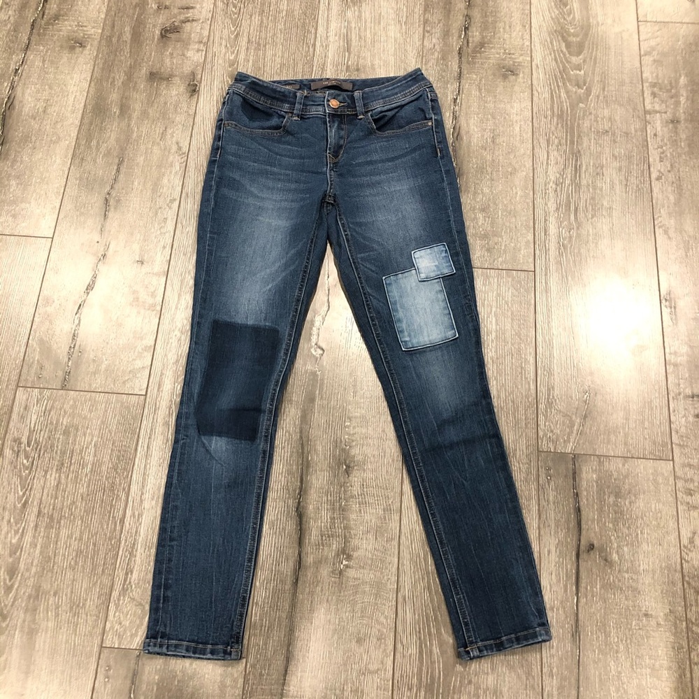 Patchwork Skinny Jean